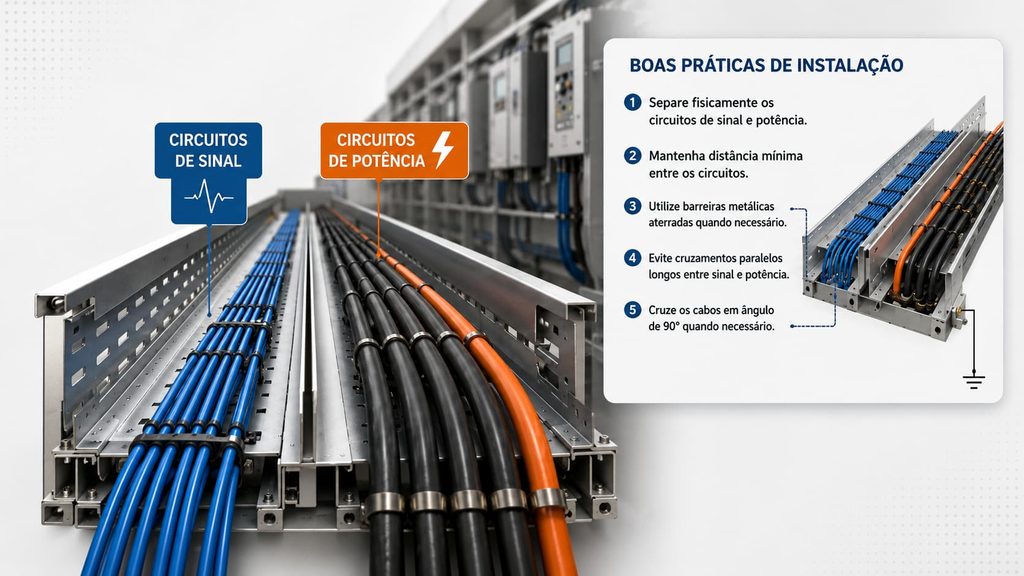 Cabo blindado industrial: como a blindagem protege sinais contra interferência eletromagnética 1 O cabo blindado é um excelente aliado contra a interferência eletromagnética